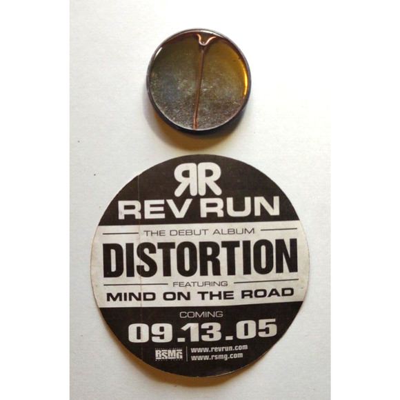 Rev Run RR 1.25" Pin Badge Vintage Button Pinback 2005 Sticker DMC Rap Hip-Hop - Picture 2 of 3